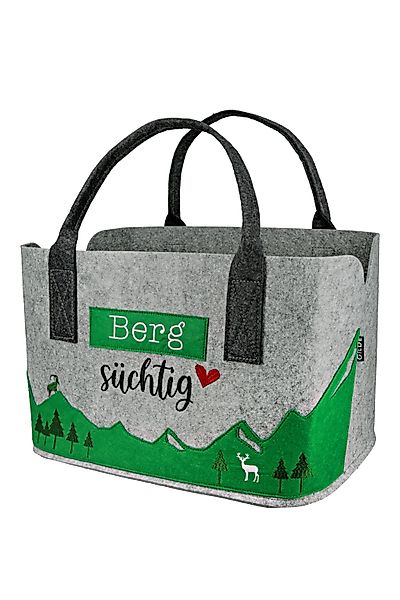 GMD Living Tragetasche BERGSÜCHTIG, grau & günstig online kaufen