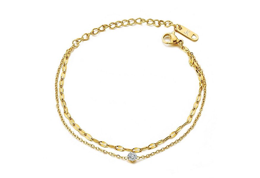 Kim Johanson Fußkette Giulia (1-tlg), aus Edelstahl, hypoallergen, verstell günstig online kaufen