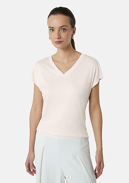 Comma Kurzarmshirt Shirt aus Viskose mit günstig online kaufen