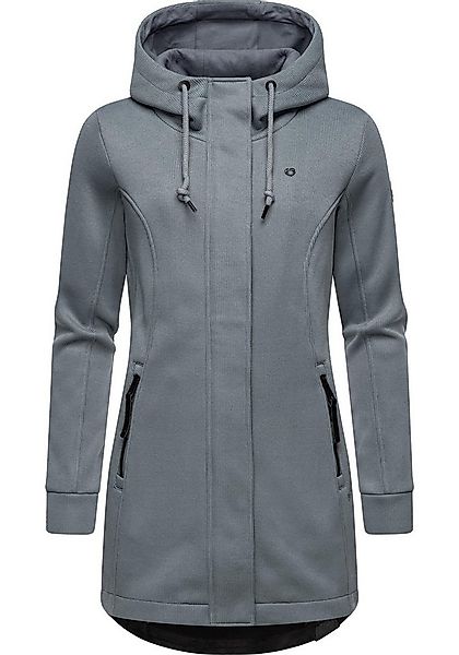 Ragwear Kapuzensweatjacke Letti Bonded Sportliche Kapuzenjacke in Feinstric günstig online kaufen