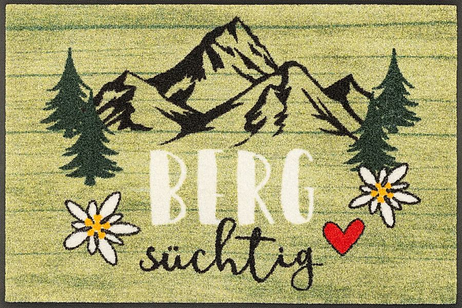 wash+dry by Kleen-Tex Fußmatte "Bergsüchtig" rechteckig 7 mm Höhe günstig online kaufen