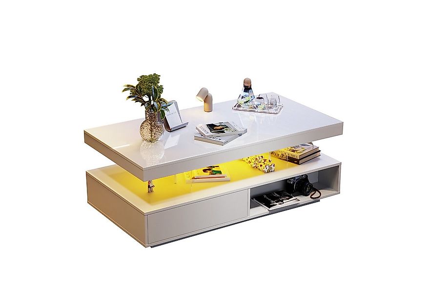 REDOM Couchtisch Kaffeetisch Beistelltisch Sofatisch Wohnzimmertisch (Beist günstig online kaufen