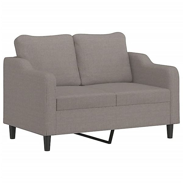 vidaXL Sofa, 2-Sitzer-Sofa Taupe 140 cm Stoff günstig online kaufen