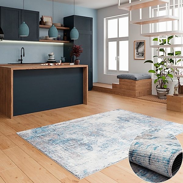 my home Teppich »Mülenen«, rechteckig, 10 mm Höhe, Kurzflor, modernes Desig günstig online kaufen