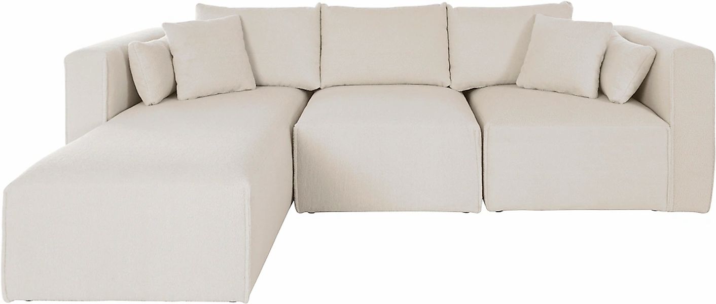 Home affaire Ecksofa "Comfine L-Form", zusammengesetzt aus Modulen, 3 Bezug günstig online kaufen
