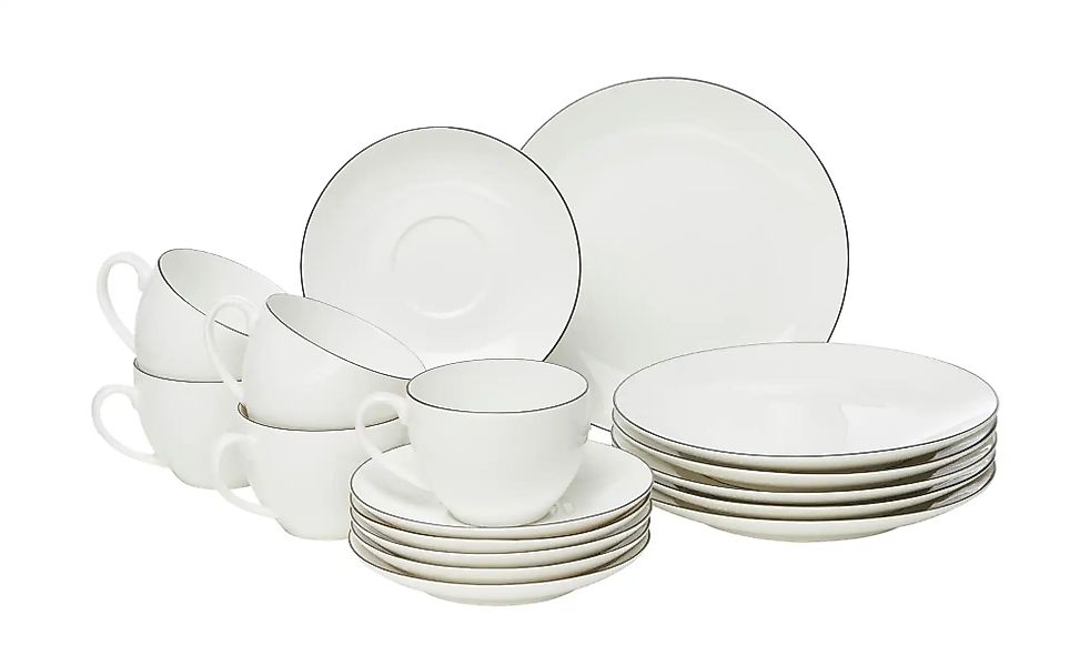 Peill+Putzler Kaffeeservice  18-teilig  Bologna ¦ weiß Geschirr > Geschirrs günstig online kaufen