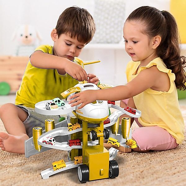 Vivitar Spielzeug-Flugzeug mit 12 Stadtautos & günstig online kaufen