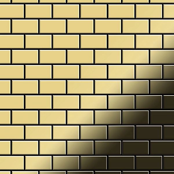 ALLOY Mosaik Fliese Massiv Metall Messing Gewalzt Gold 1,6mm Stark House-bm günstig online kaufen