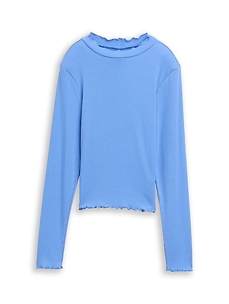 TOM TAILOR Langarmshirt mit Rippstruktur günstig online kaufen