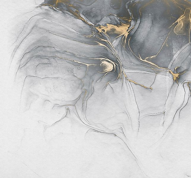 Komar Fototapete Vlies Ink Gold Fluid  300 x 280 cm günstig online kaufen