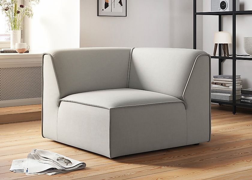 RAUM.ID Sofa-Eckelement "Merid, Sofaelement, Maße B/T/H: 97/97/46 cm", als günstig online kaufen