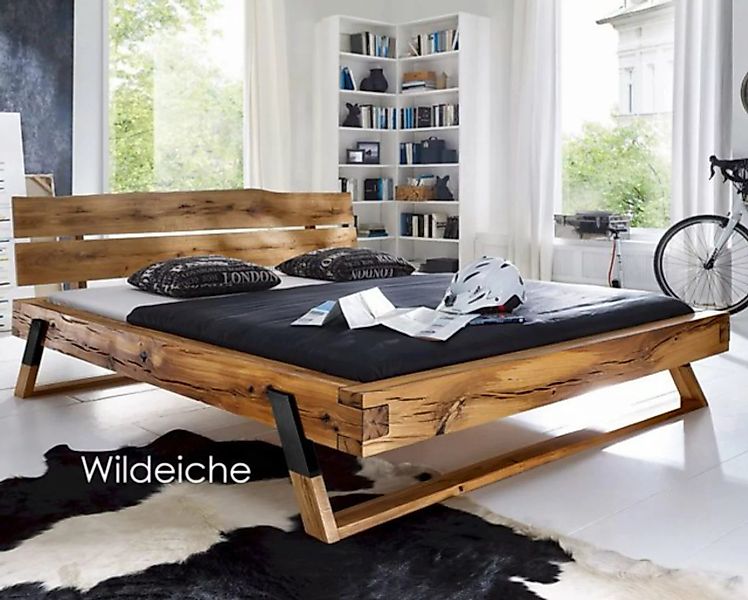 3S Frankenmöbel Bett »Forest« Massivholz Balkenbett Wild günstig online kaufen