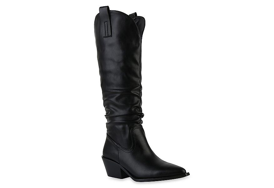 VAN HILL 841892 Cowboystiefel Damen Cowboystiefel Stiefel Spitze Trichterab günstig online kaufen