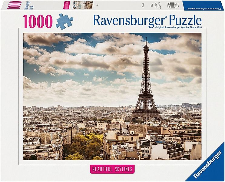 Ravensburger Puzzle Beautiful Skylines, Paris, 1000 Puzzleteile, Made in Ge günstig online kaufen