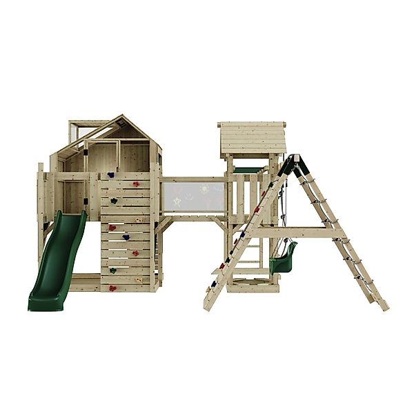 OutdoorToys Spielturm Bo mit Babyschaukel Dunkelgrün günstig online kaufen