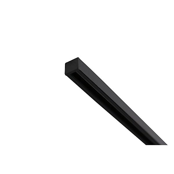Deco-Raum Gardinenschiene nach Maß 1-Lauf Square Schwarz 480cm günstig online kaufen