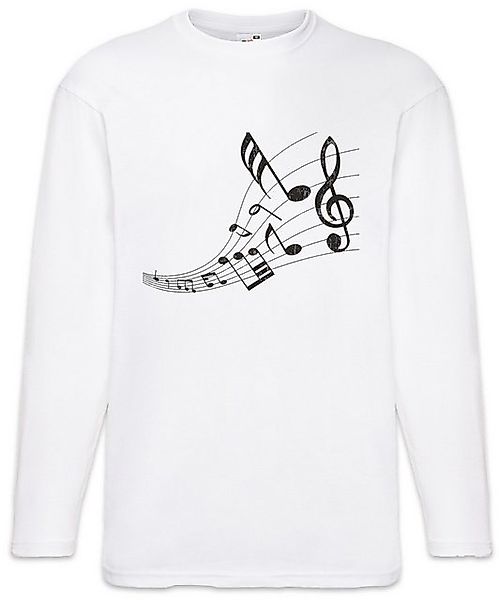 Urban Backwoods Langarmshirt Music Notes Langarm T-Shirt Musiklehrer Musik günstig online kaufen