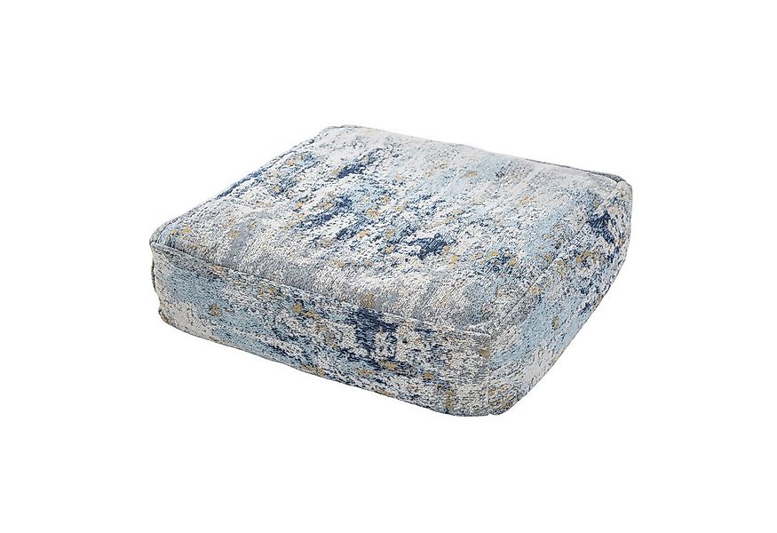 riess-ambiente Bodenkissen XL ABSTRAKT 70cm blau / beige, Sitzkissen · flor günstig online kaufen