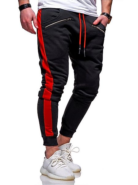 behype Sweathose TRACK-ZIP im Slim-Fit-Schnitt günstig online kaufen