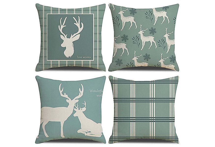 trends for living Kissenbezug 4er Set Dekorativ Kissenbezug, Weihnachten We günstig online kaufen