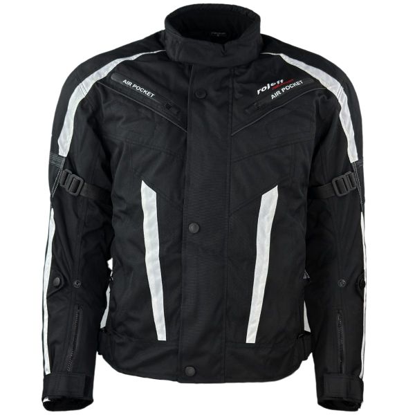 roleff Motorradjacke RO546 - Schwarz-Weiß, wasserdicht, günstig online kaufen