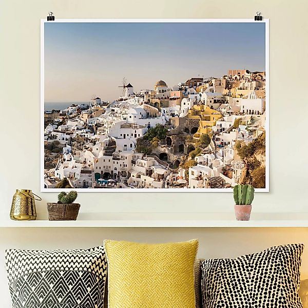 Poster Oia Panorama günstig online kaufen