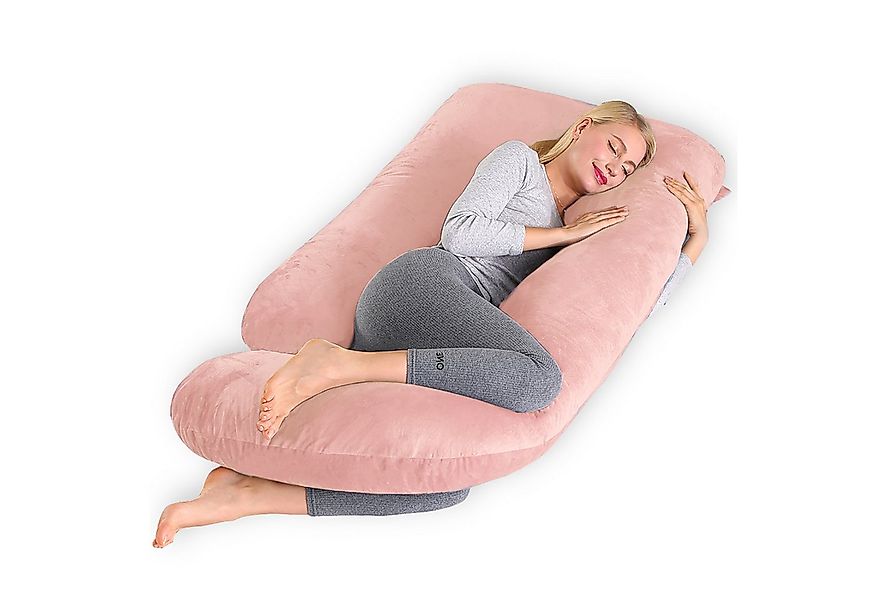 CALIYO Seitenschläferkissen Stillkissen, J-förmiges Schwangerschaftskissen günstig online kaufen