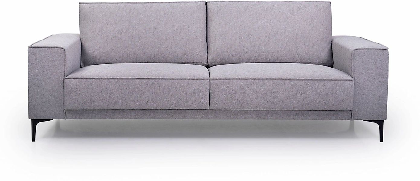 Places of Style 3-Sitzer "3er Sofa Oland, Struktur, Flachgewebe, Luxus-Micr günstig online kaufen