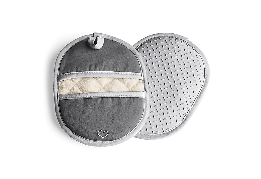 Springlane Topfhandschuhe SPRINGLANE Topflappen-Set 2-tlg. Grau, Silikon & günstig online kaufen