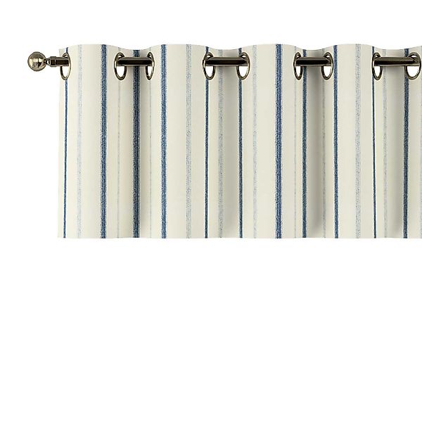 Kurzgardine mit Ösen, creme- blau gestreift, 390 x 40 cm, Avinon (129-66) günstig online kaufen