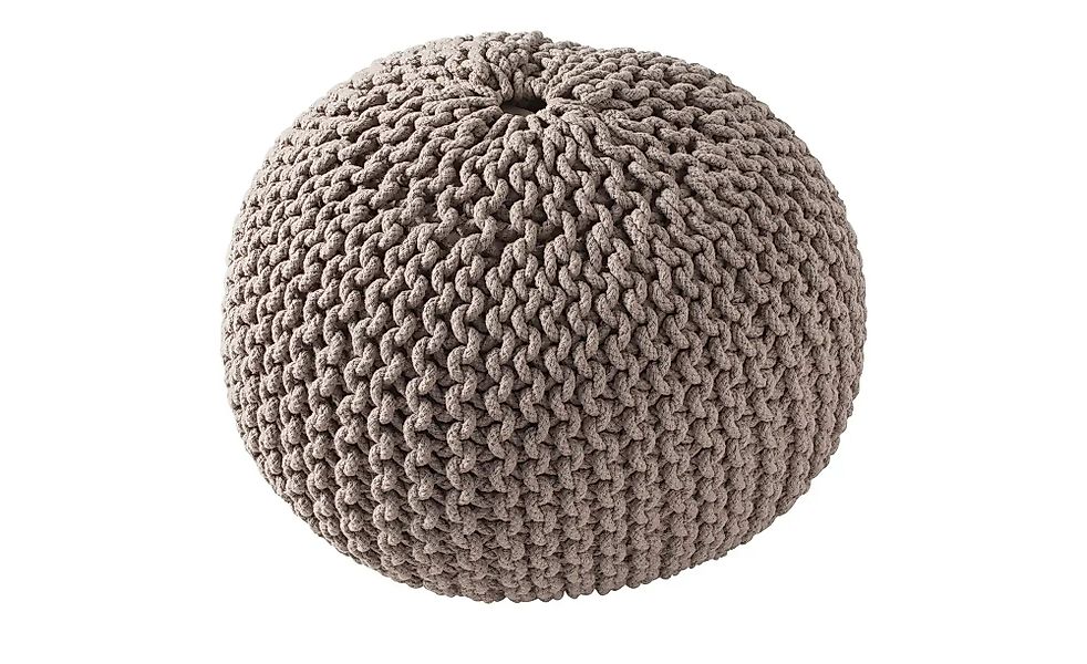 como Strickpouf   ¦ beige ¦ Maße (cm): H: 38  Ø: 50 Dekokissen & Decken > K günstig online kaufen