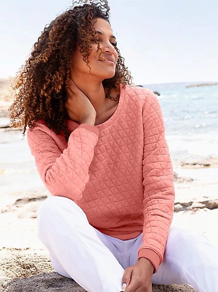 Casual Looks Langarmshirt "Jacquard-Shirt" 1 tlg. günstig online kaufen