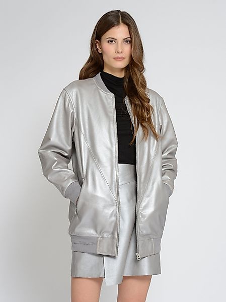 Maze Lederjacke Lederblouson »42021248« Metallic Look günstig online kaufen