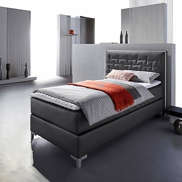 INOSIGN Boxspringbett »Coos«, mit besonderer Steppung im Kopfteil, 3 Matrat günstig online kaufen