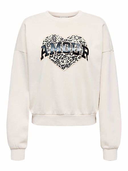 ONLY Sweatshirt "ONLLAUREN L/S LEO O-NECK CC SWT" günstig online kaufen