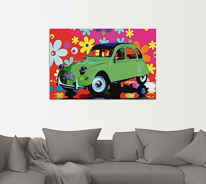 Artland Wandbild "CitroÃ"n 2CV grün", Auto, (1 St.), als Alubild, Outdoorbi günstig online kaufen