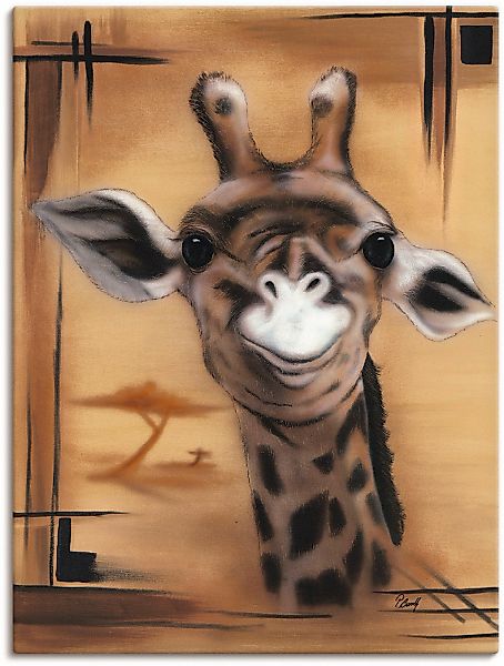 Artland Wandbild "Giraffe", Giraffen Bilder, (1 St.), als Alubild, Outdoorb günstig online kaufen