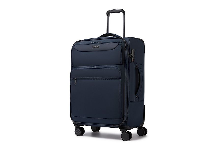 British Traveller Handgepäck-Trolley Stoffkoffer erweiterbar mit Frontfäche günstig online kaufen