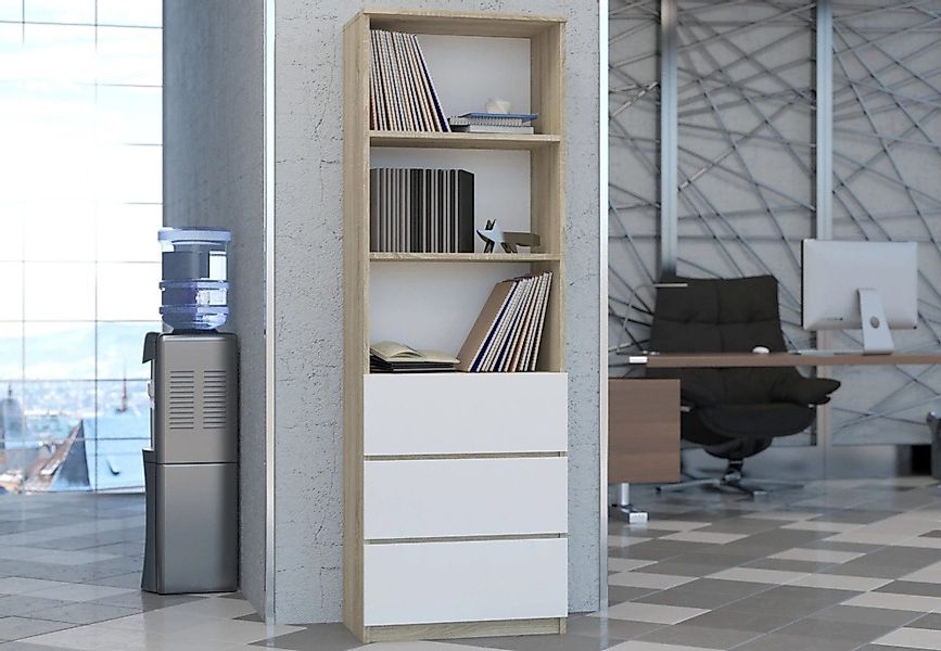 Home Collective Bücherregal mit 3 Schubladen günstig online kaufen