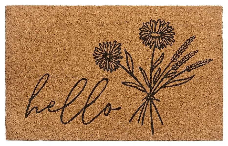 HANSE Home Fußmatte Hello & Flowers, günstig online kaufen