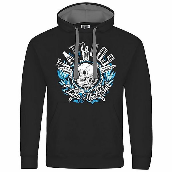 deinshirt Kapuzenpullover Herren Kapuzenpullover Tattoos i like that shit M günstig online kaufen