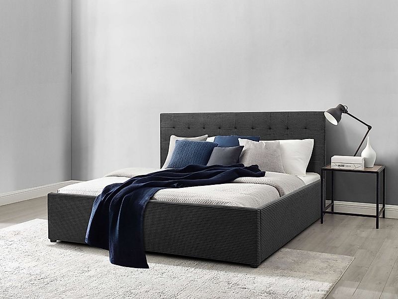 OTTO home Polsterbett "Hamar, Knopfsteppung im Kopfteil, bis 250 KG belastb günstig online kaufen