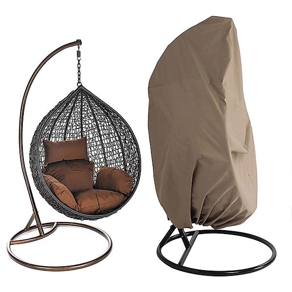 Home Deluxe Hängesessel Cielo Polyrattan Grau inkl. Regenabdeckung günstig online kaufen