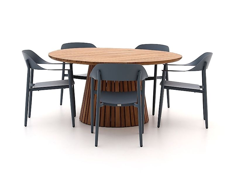 Bellagio Valli/Santa Severina ø 150 cm Gartenmöbel-Set 6-teilig stapelbar günstig online kaufen