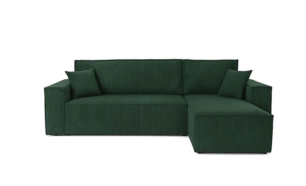 Ecksofa mit Schlaffunktion Carl ¦ grün ¦ Maße (cm): B: 244 H: 82 Polstermöb günstig online kaufen
