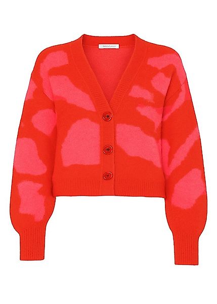 SASSYCLASSY Cardigan Cardigan mit Animal-Print für Damen Flauschiger Cardig günstig online kaufen