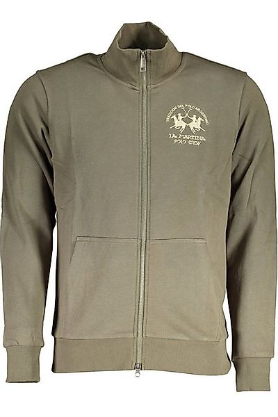 La Martina Sweatshirt Grünes Herren-Sweatshirt mit Reißverschluss aus günstig online kaufen