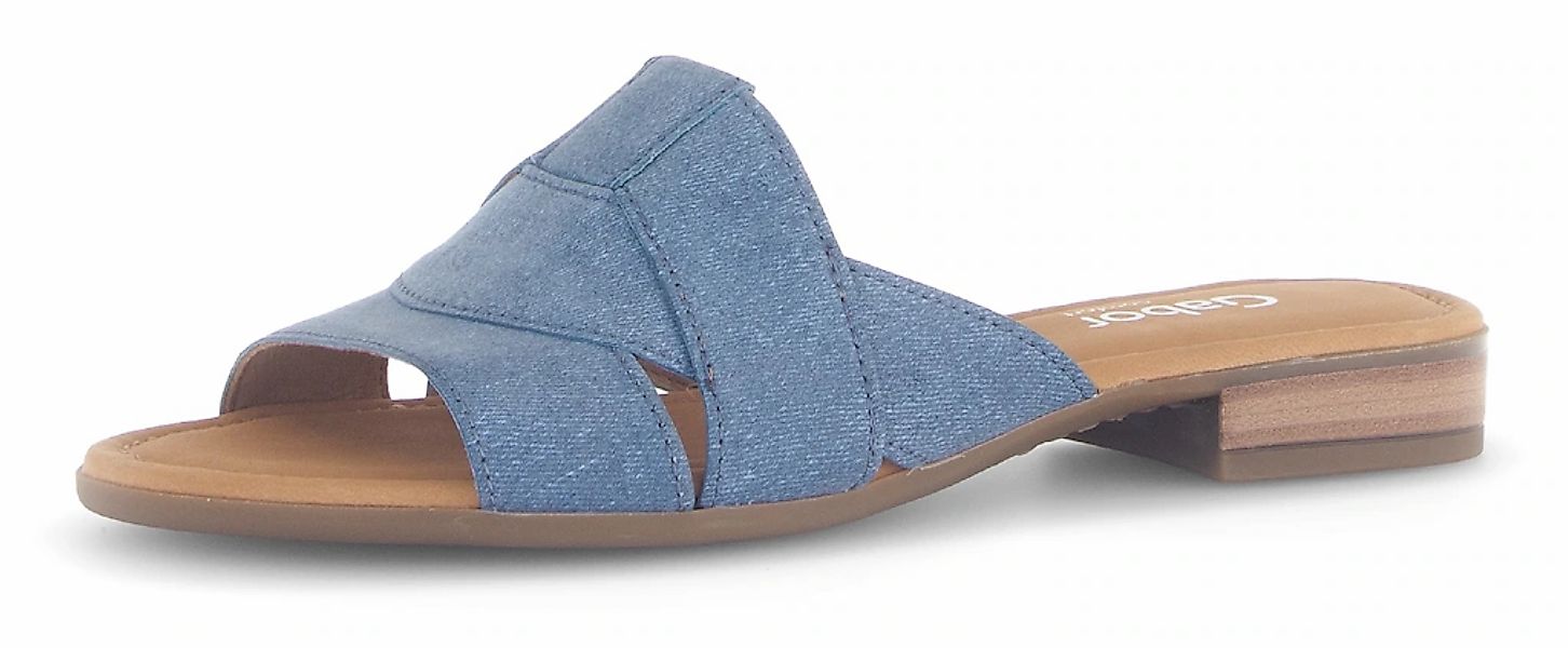 Gabor Pantolette "RHODOS", Blockabsatz, Sommerschuh, Komfortschuh in Bequem günstig online kaufen