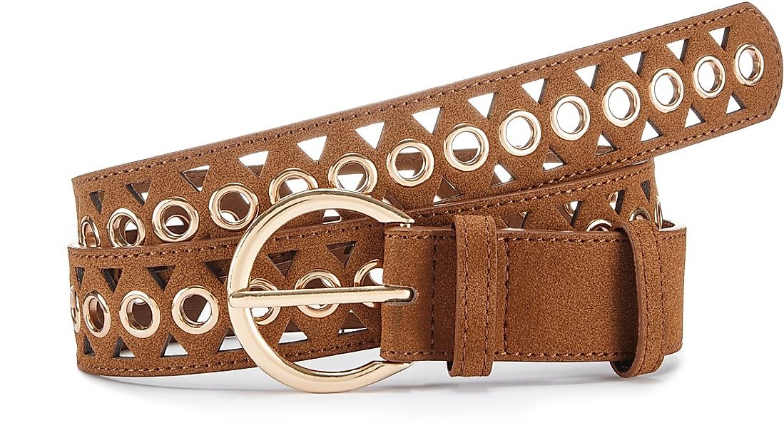 LASCANA Hüftgürtel "Hosengürtel", mit kleinen Cut-Outs, Gürtel, Jeansgürtel günstig online kaufen