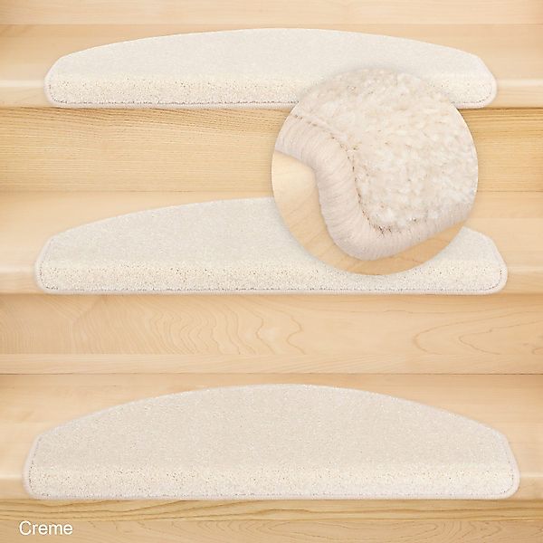 Metzker® Stufenmatte Stufenmatte Fuerth Halbrund Creme günstig online kaufen